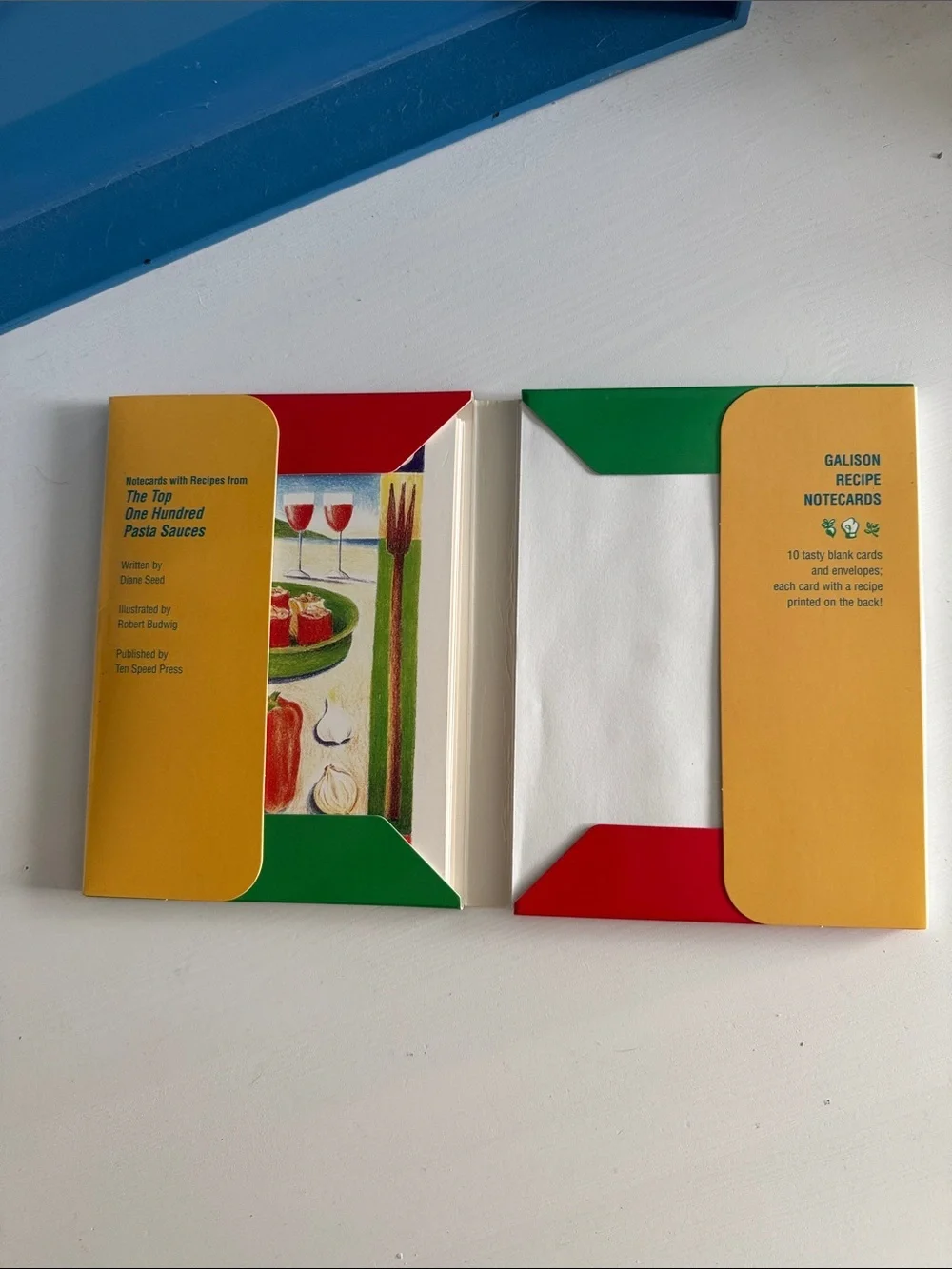 Vintage Pasta Sauces Notecards Multicolor Recipe Note Set (6)